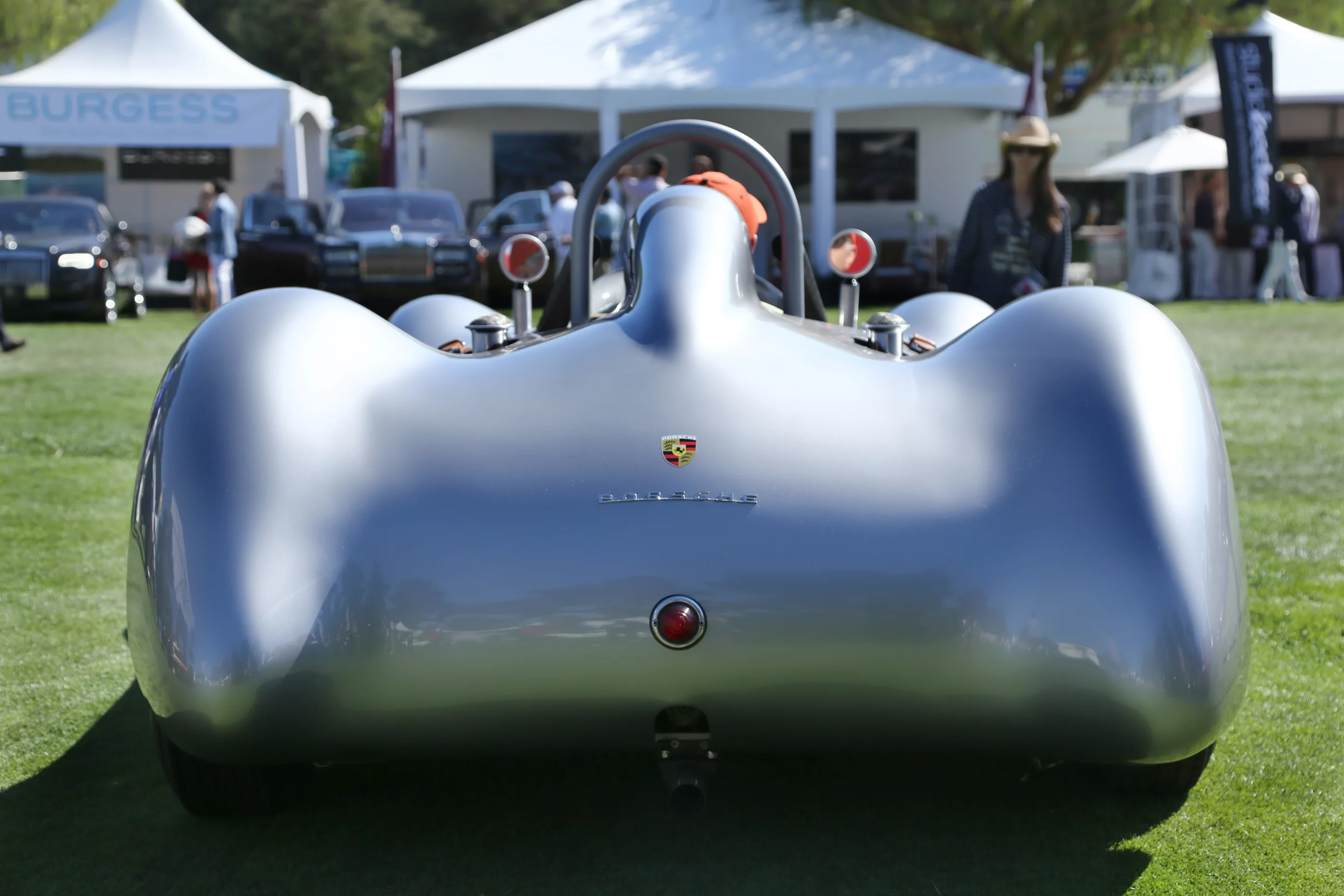The minimalist back end of the 1954 Porsche Pupulidy Racing Special, one of the most stunning of cars at Quail this year (Photo: Angus MacKenzie/Gizmag.com)