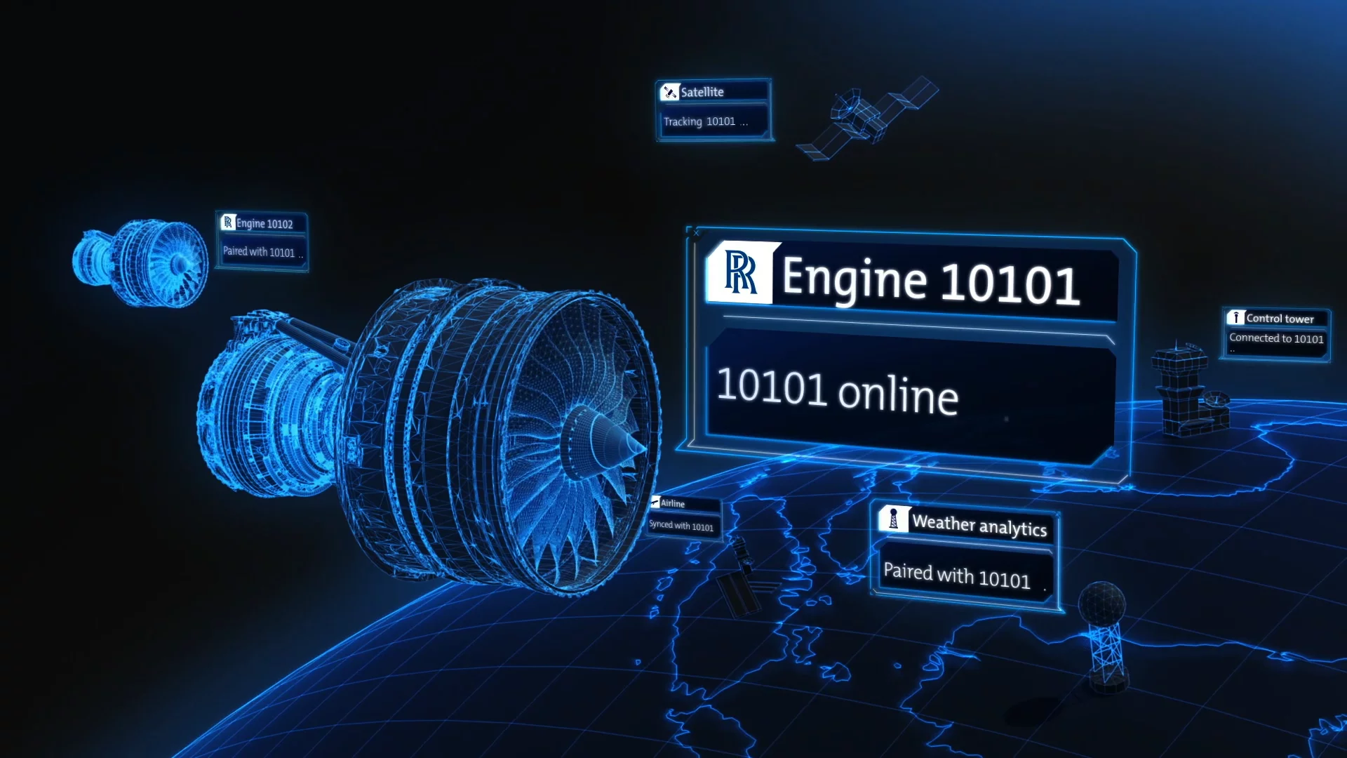 The IntelligentEngine vision would see aircraft engines communicating with one another