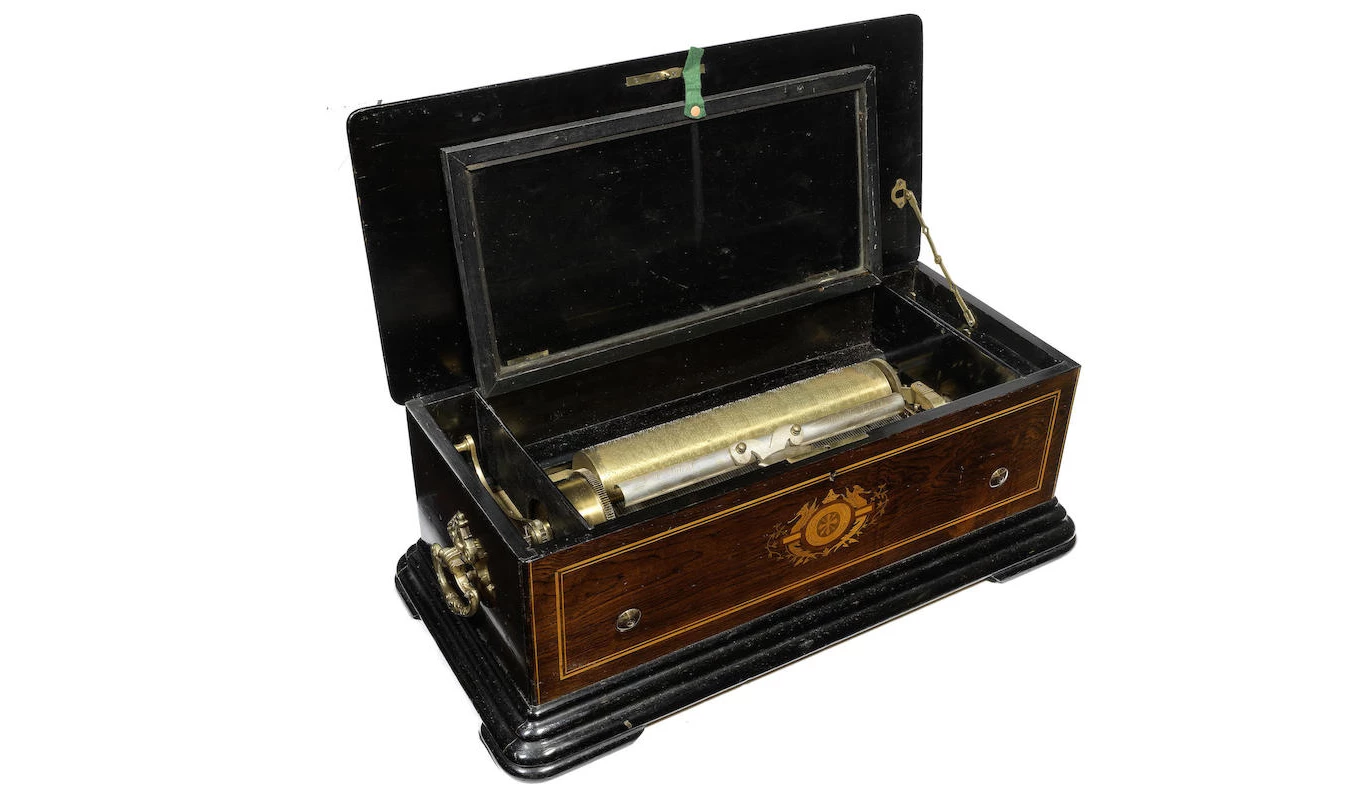 A Paillard Vaucher Fils two-per-turn cylinder music box, Swiss, late 19th century