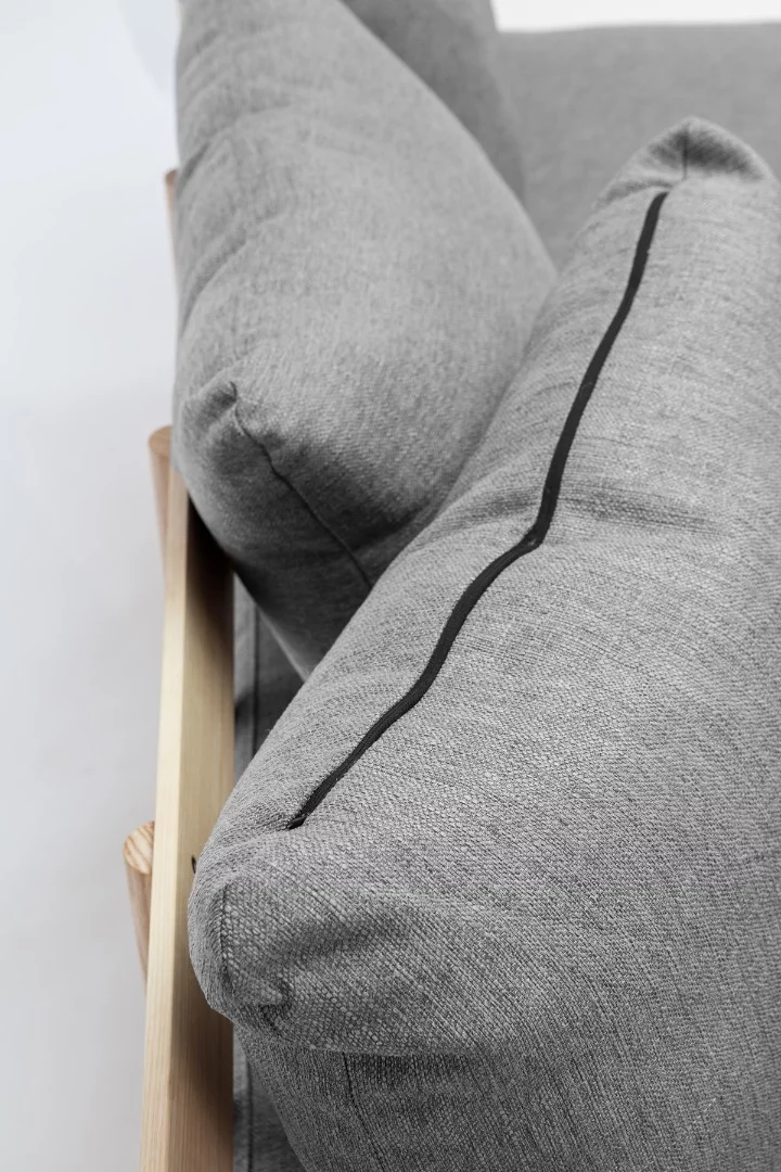 Greycork's cushions comprise a mixture of firm foam, soft foam and polyester