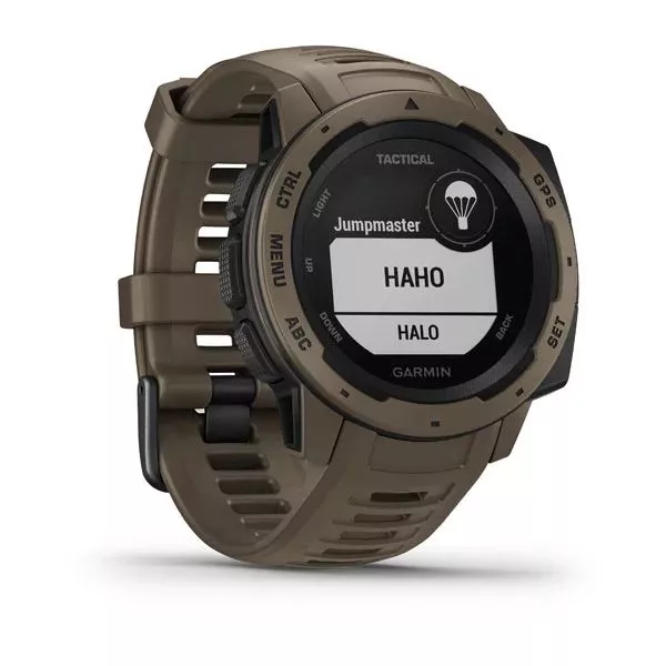 The new Garmin Instinct Tactical Edition smartwatch comes with Jumpmaster mode for skydivers