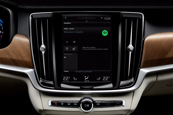 Volvo drivers will be able to access their Spotify playlists, artists and albums via the Sensus in-car interface