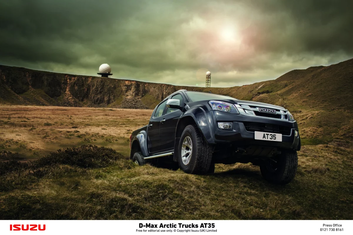 A revised suspension, 35-in all-terrain tires and other additions make the D-Max AT35 a more capable truck