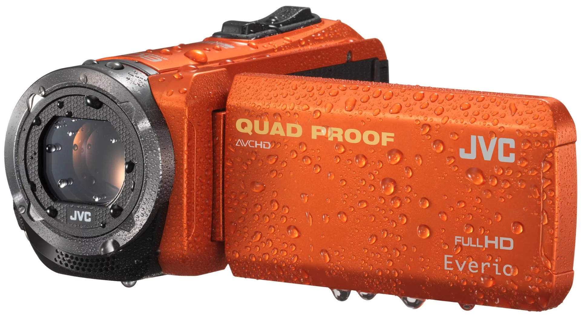 The JVC Everio GZ-R320 is dust-proof, water-proof, drop-proof and freeze-proof