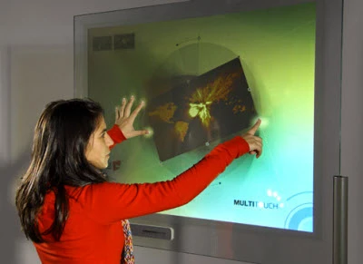The Displax skin can be applied to glass, wood and plastic