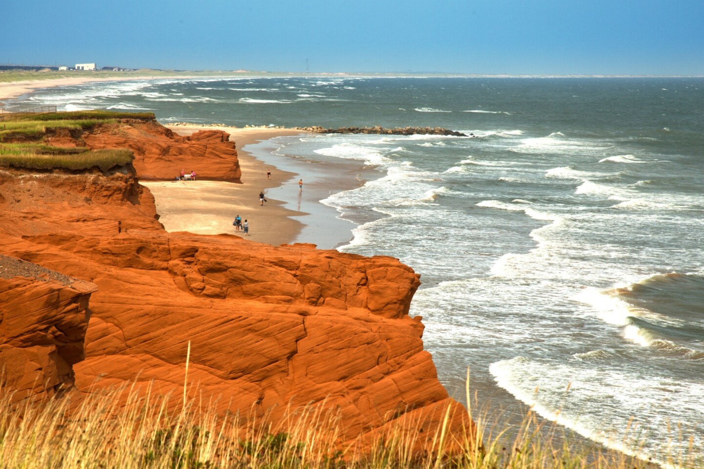 Canada's Magdalen Islands are a wonderland of red dirt cliffs carved out by wind and sea