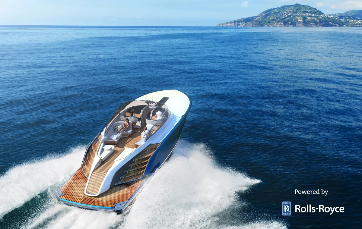 The Aeroboat S6 can do 40 knots thanks to its twin Rolls-Royce Series 2000 M96 engines