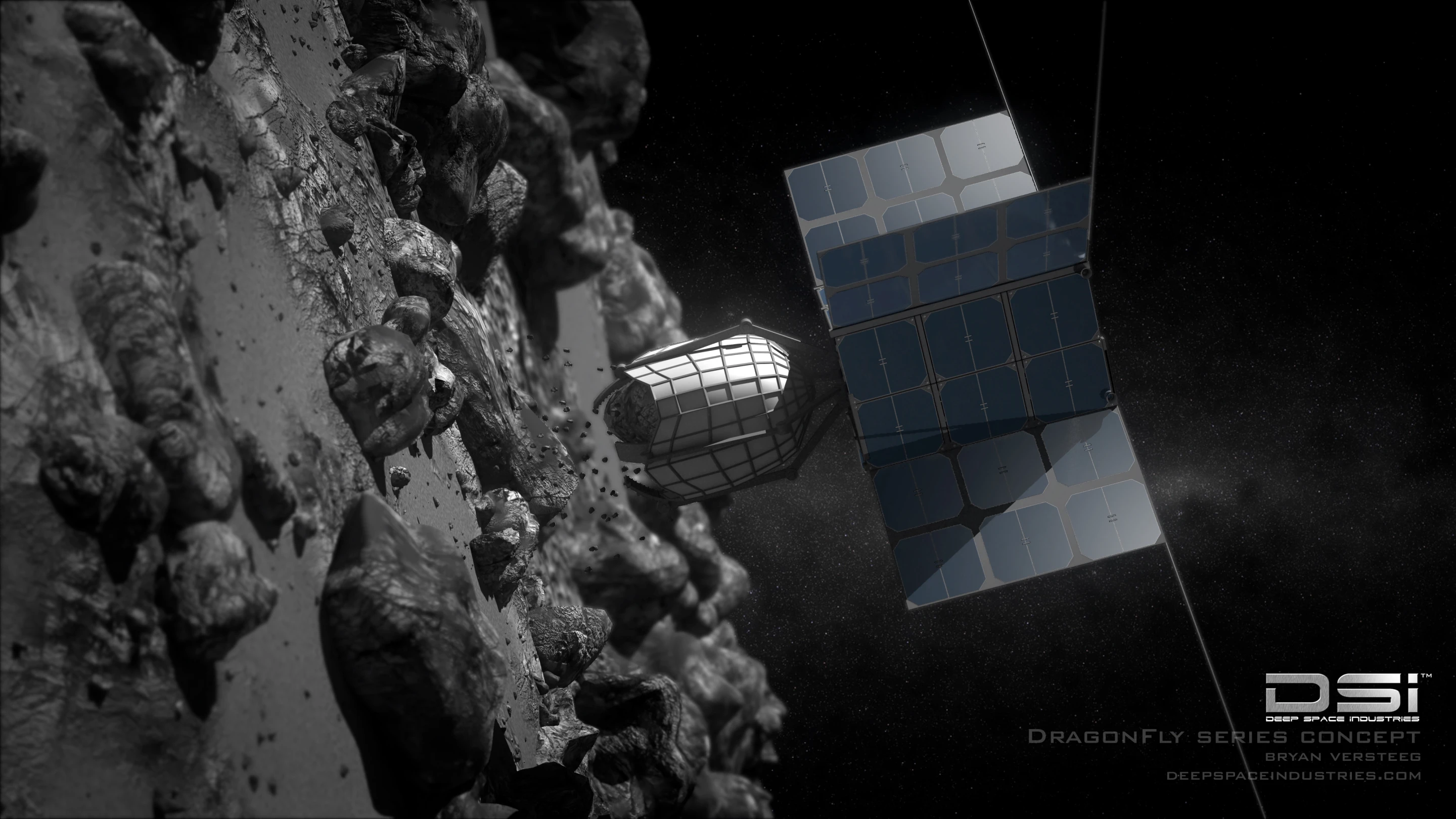 Artist's concept of DSI's Dragonfly (Image credit: DSI)