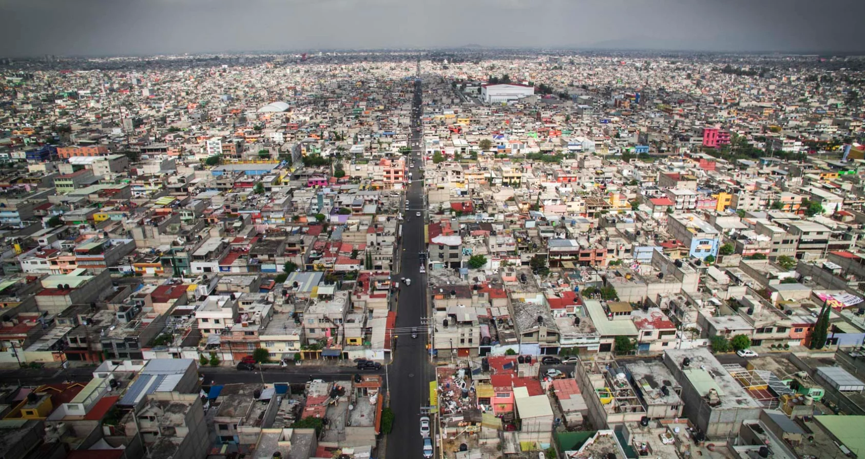 Neva slum in Mexico City, home to more than one million people