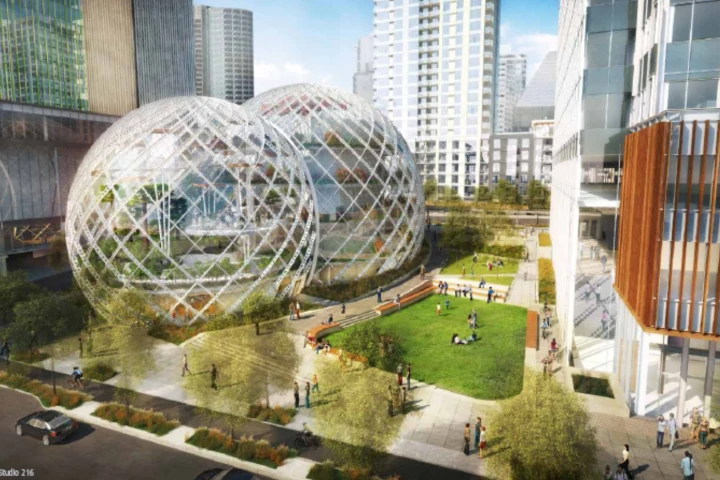 Open aerial view of the domes (Image: Studio 216)