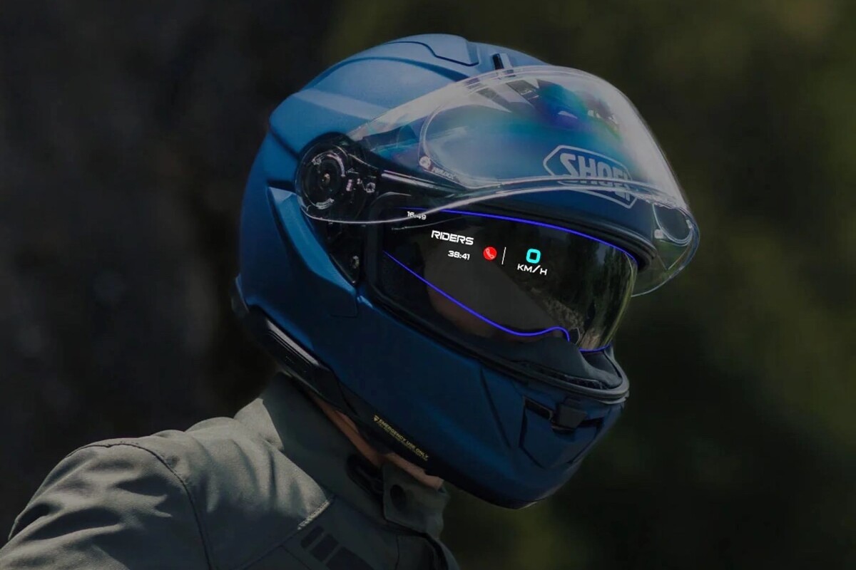 Shoei launches world's first helmet with fully integrated AR