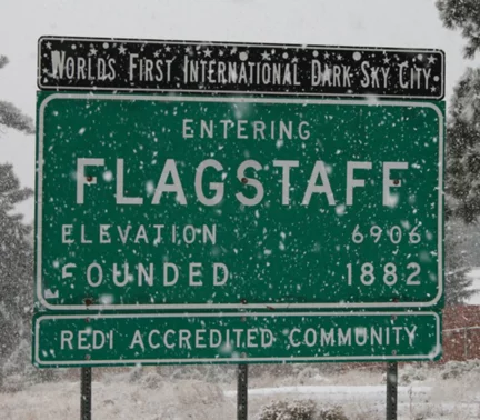 Flagstaff, Arizona, 2001, the first International Dark Sky Community