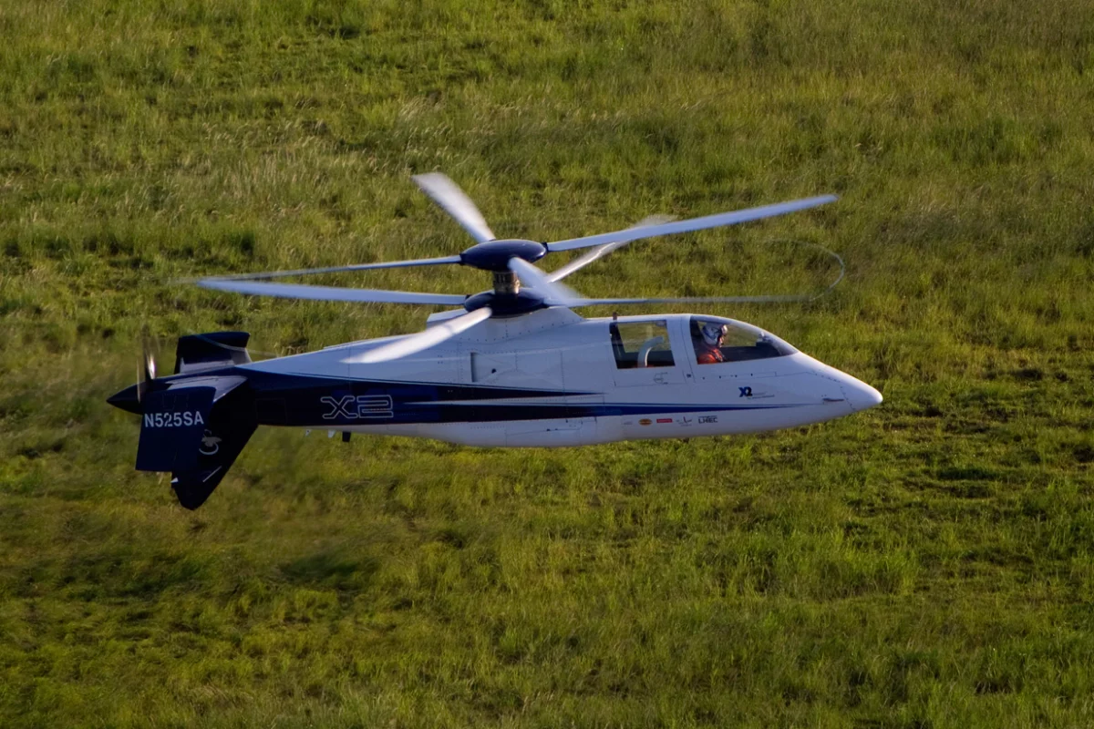 Sikorsky's X2 Technology Demonstrator on its final flight on July 14, 2011