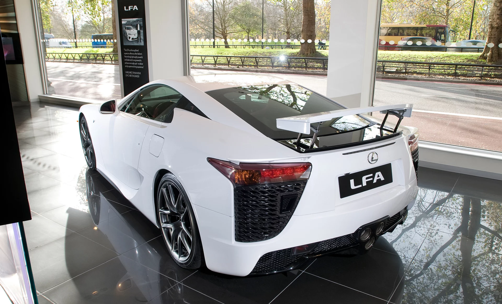 The Lexus showroom in London