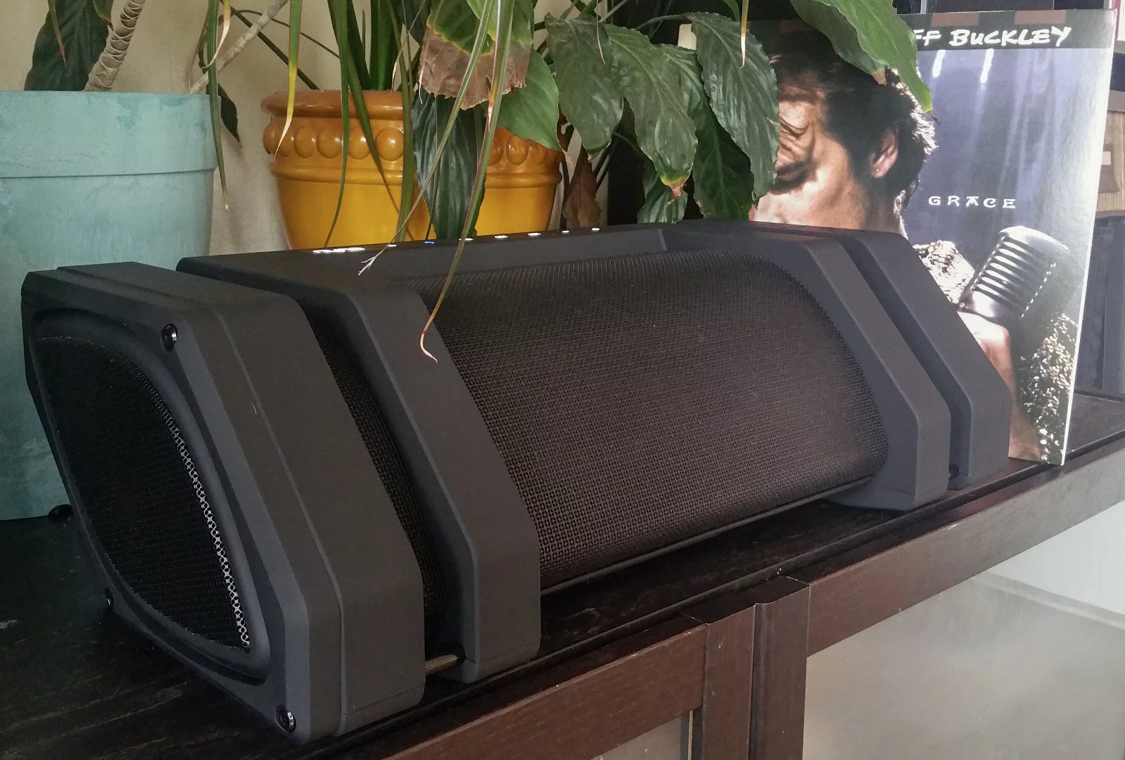 At max, the Nyne Rock can play for a little over 8 hours per charge, 15 at half-volume