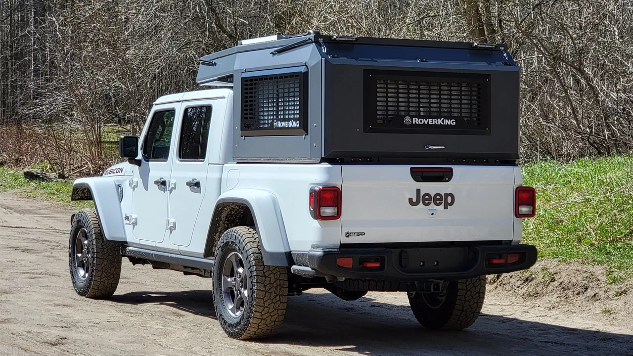 Unlike other campers that spill out the sides of the pick up and stick out well past the taillights, the RoverKing Capra fits neatly within the bed's dimensions