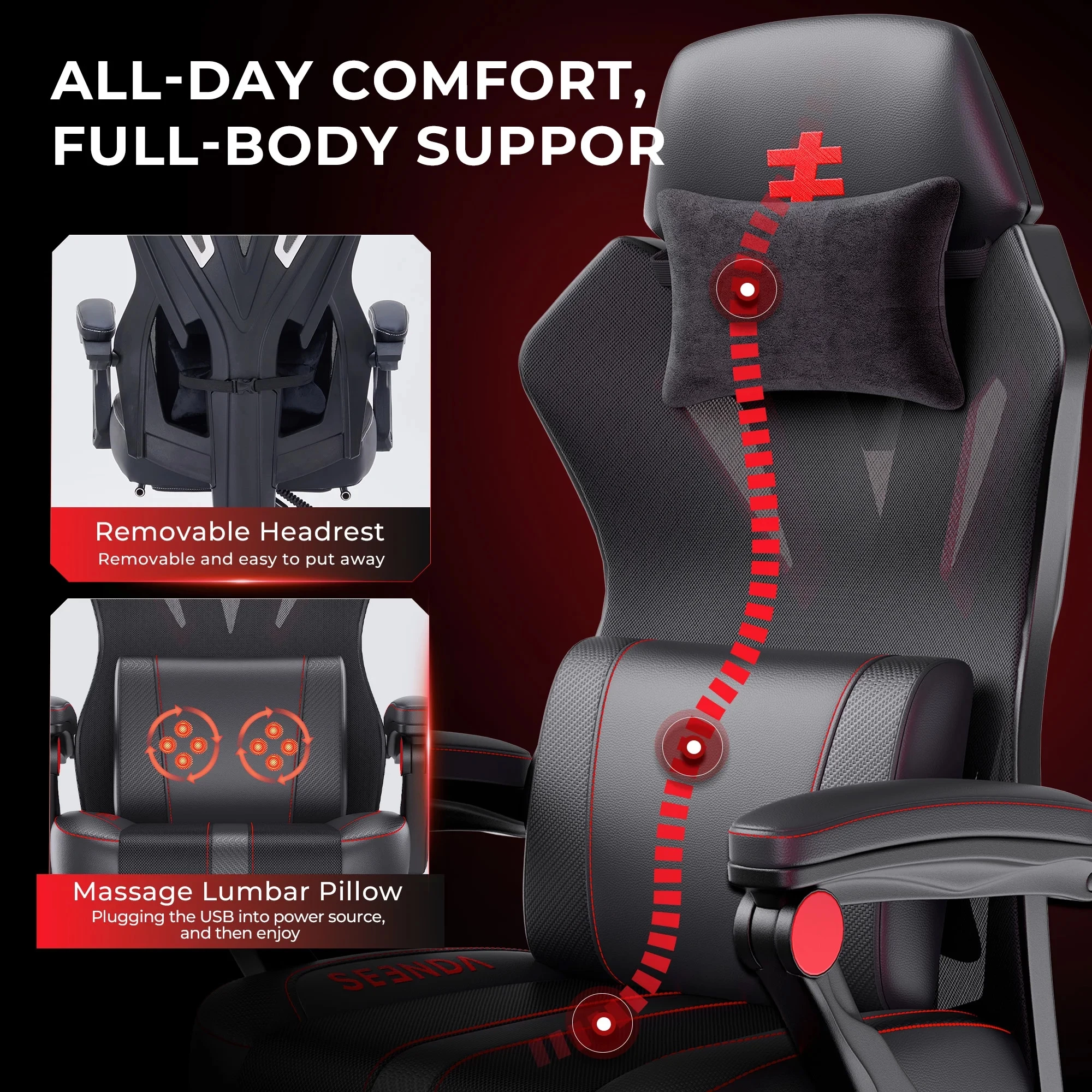 I ditched the lumbar pillow altogether