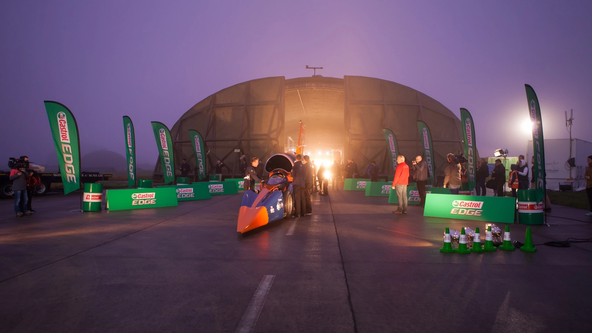 After nearly ten years of development the Bloodhound finally hit the tarmac