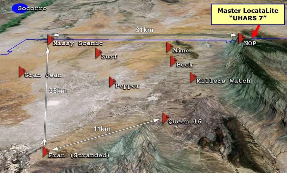 LocataNet installed at the White Sands Missile range