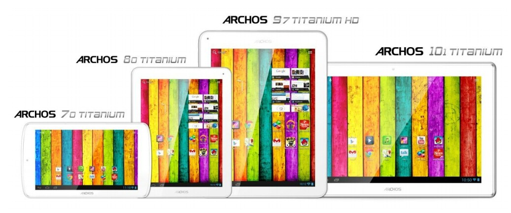 The new Titanium line from Archos