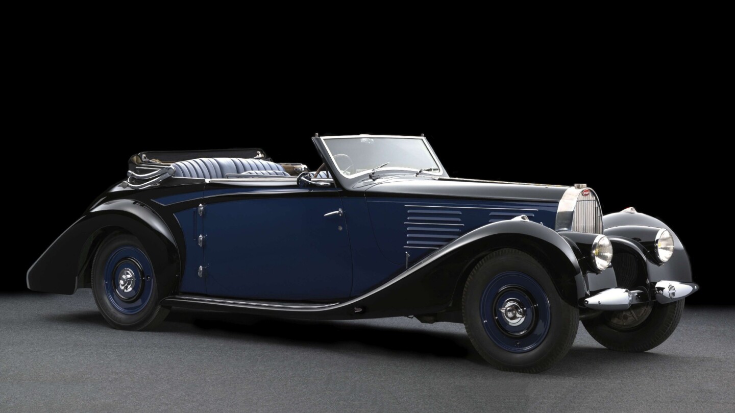 No sale | Bugatti Type 57 Cabriolet Vanvooren | Artcurial | Lot 16 | Auction Description | Estimate: €650,000 to €950,000