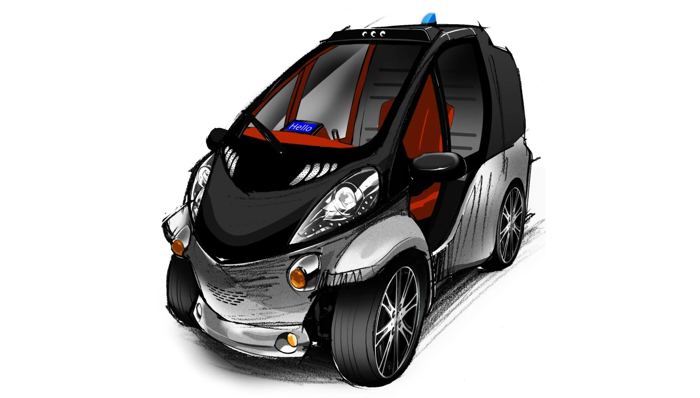 Conceptual image of the Toyota Smart Insect (front)