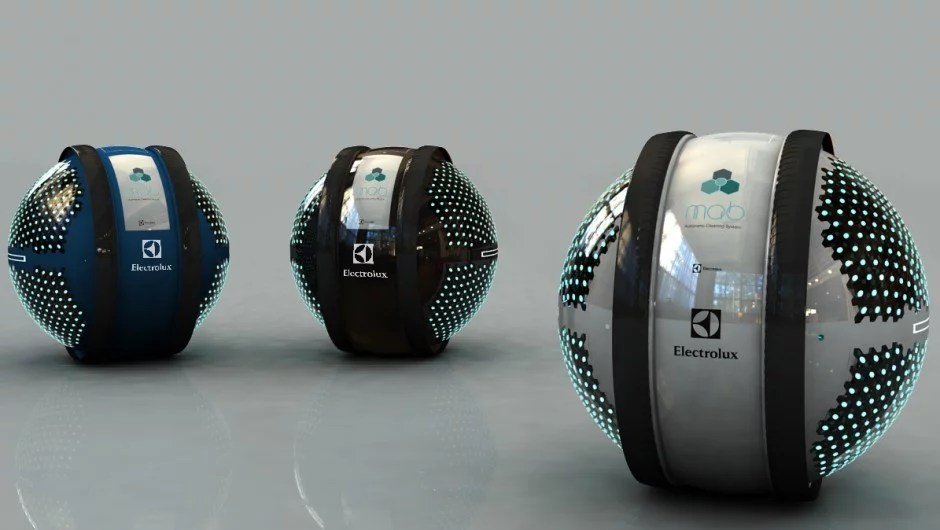 Young designer Adrian Perez Zapata from Colombia, won this year's competition with his automated home cleaning concept entitled "Mab"