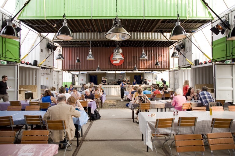 Earlier this year, architectural firm O+A produced a temporary shipping container "city" (Photo: O+A)