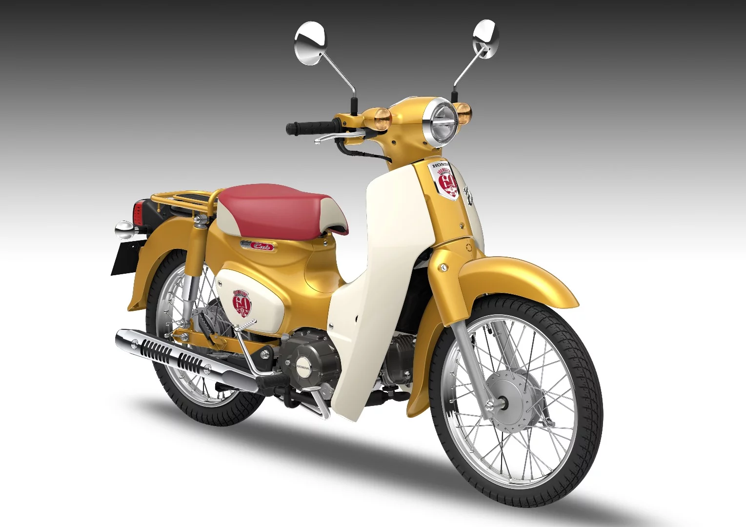 The commemorative Honda Super Cub 110 is special model exclusively produced for the Tokyo Motor Show