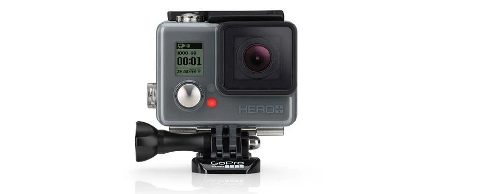 The GoPro Hero+ LCD action camera can record Full HD 1080p footage at 60 frames per second