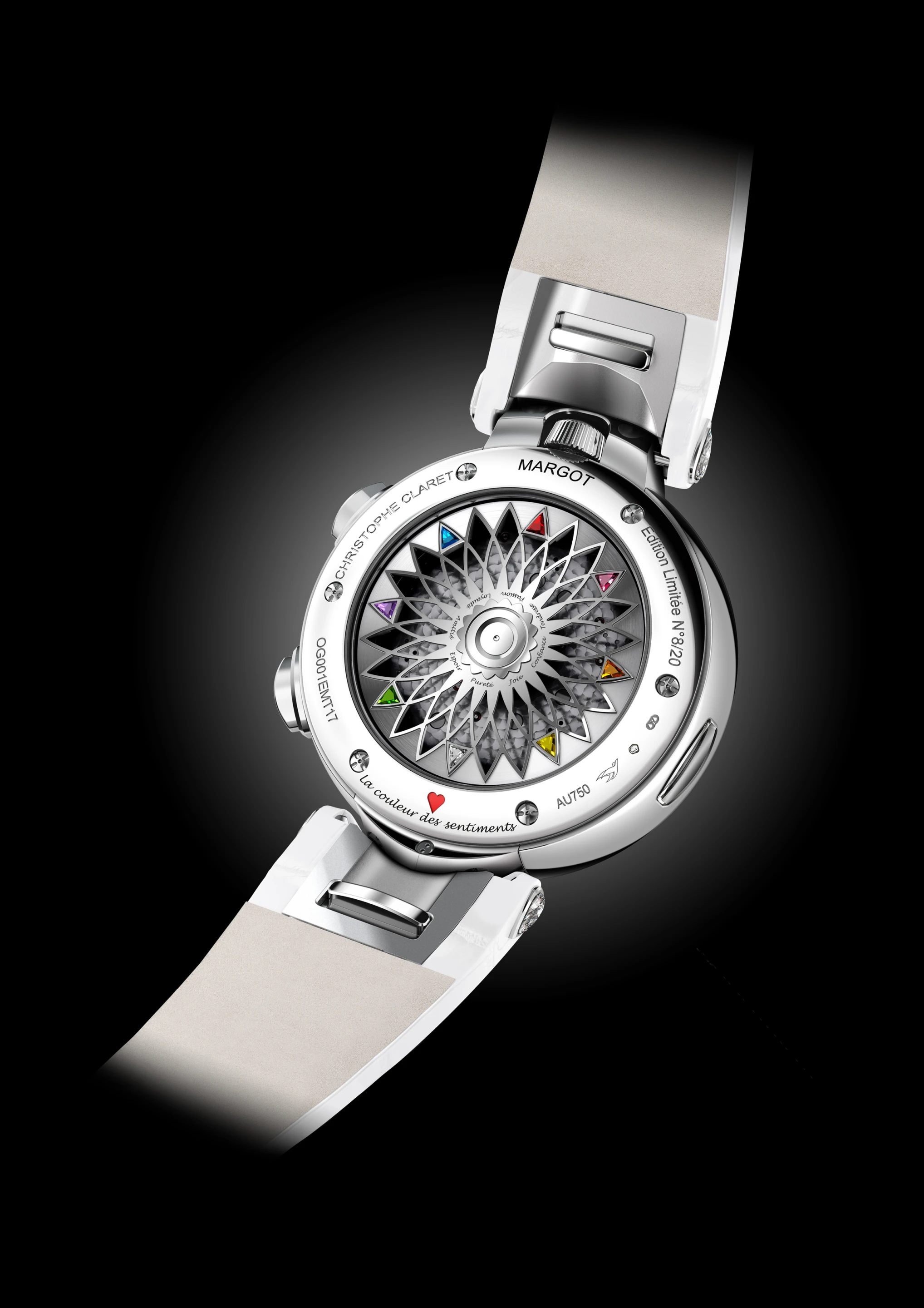 The reverse of the Margot watch.