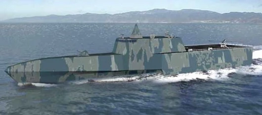 The US Navy's new Littoral Combat Ship, the U.S.S. Independence.