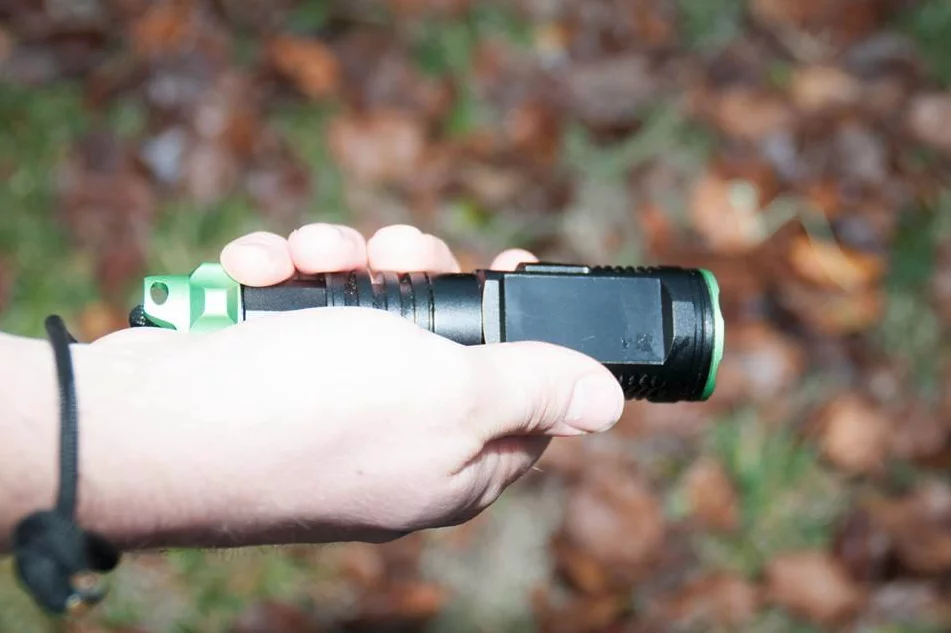 The touchscreen allows you to slide-adjust brightness