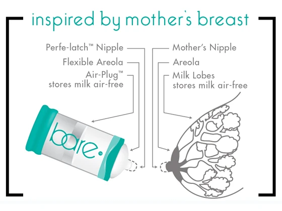 BARE is designed to better emulate a mother's breast