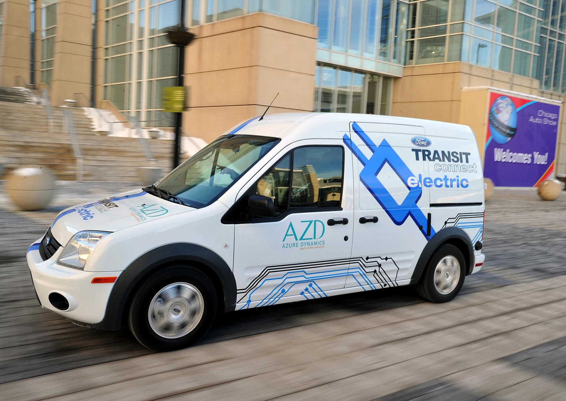 The Ford Transit Connect Electric van is expected to run for 80 miles on a full charge