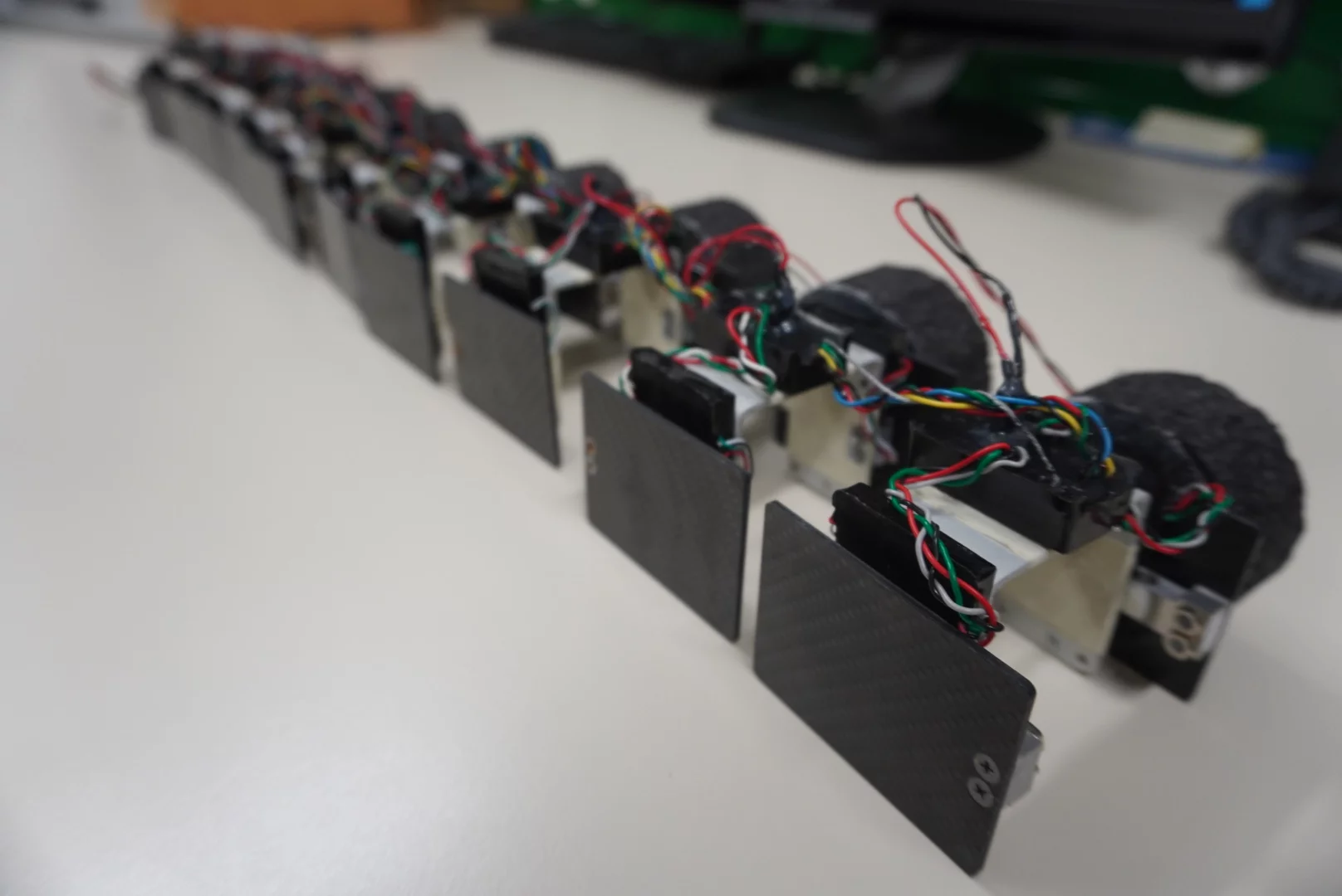 A closer view of AgnathaX's force sensors