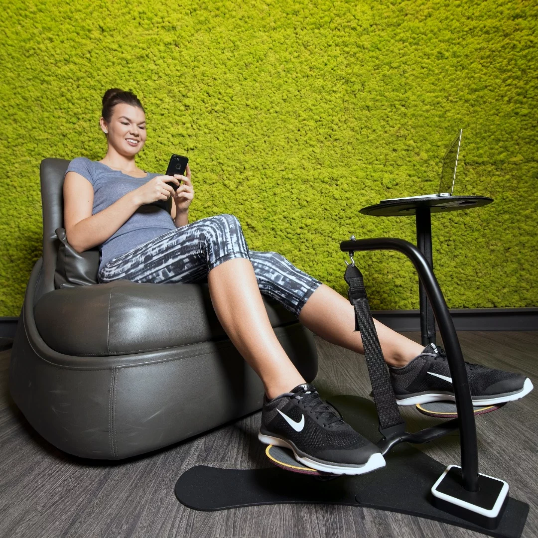 Users can monitor their Hovr activity with an device for tracking movement and an accompanying app for Android or iOS