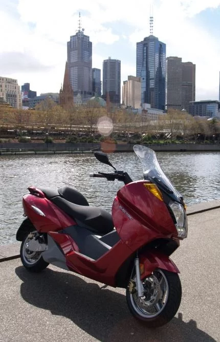 The Vectrix Electric Maxi-Scooter