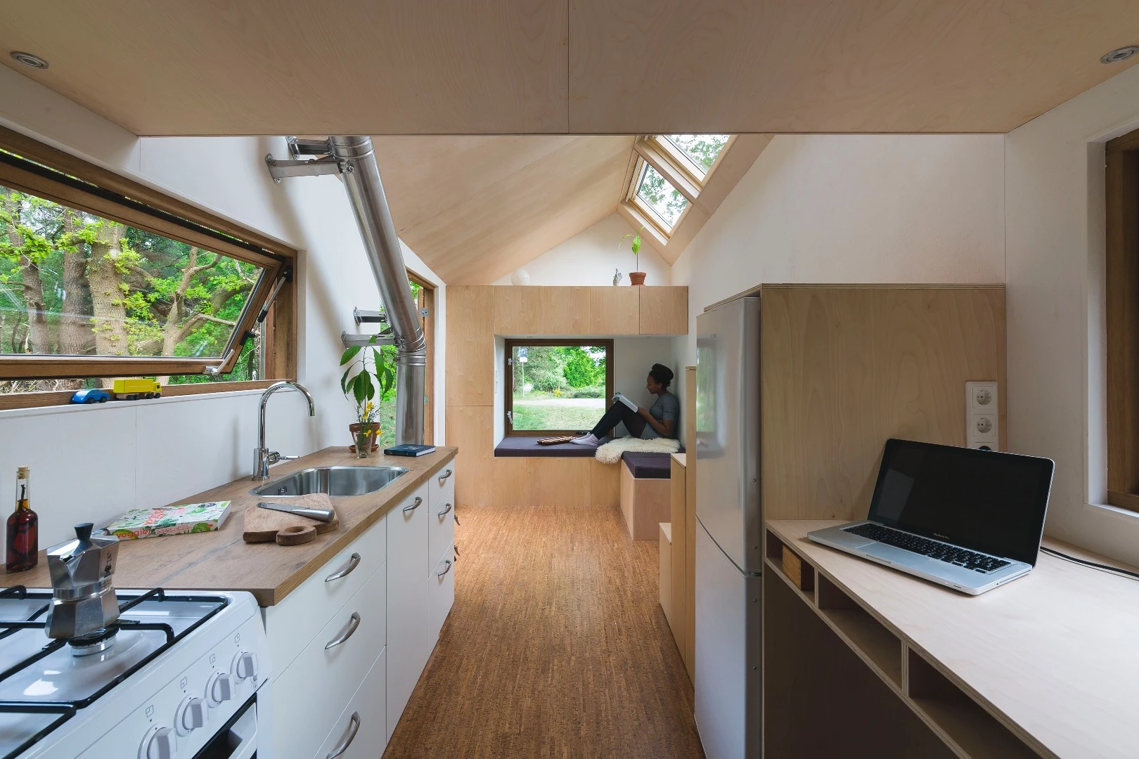 Inside the tiny house