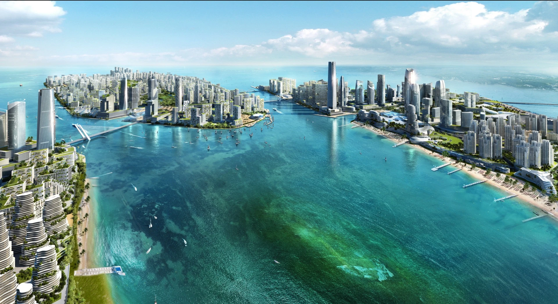The project is slated for four man-made islands near in Iskandar, Malaysia