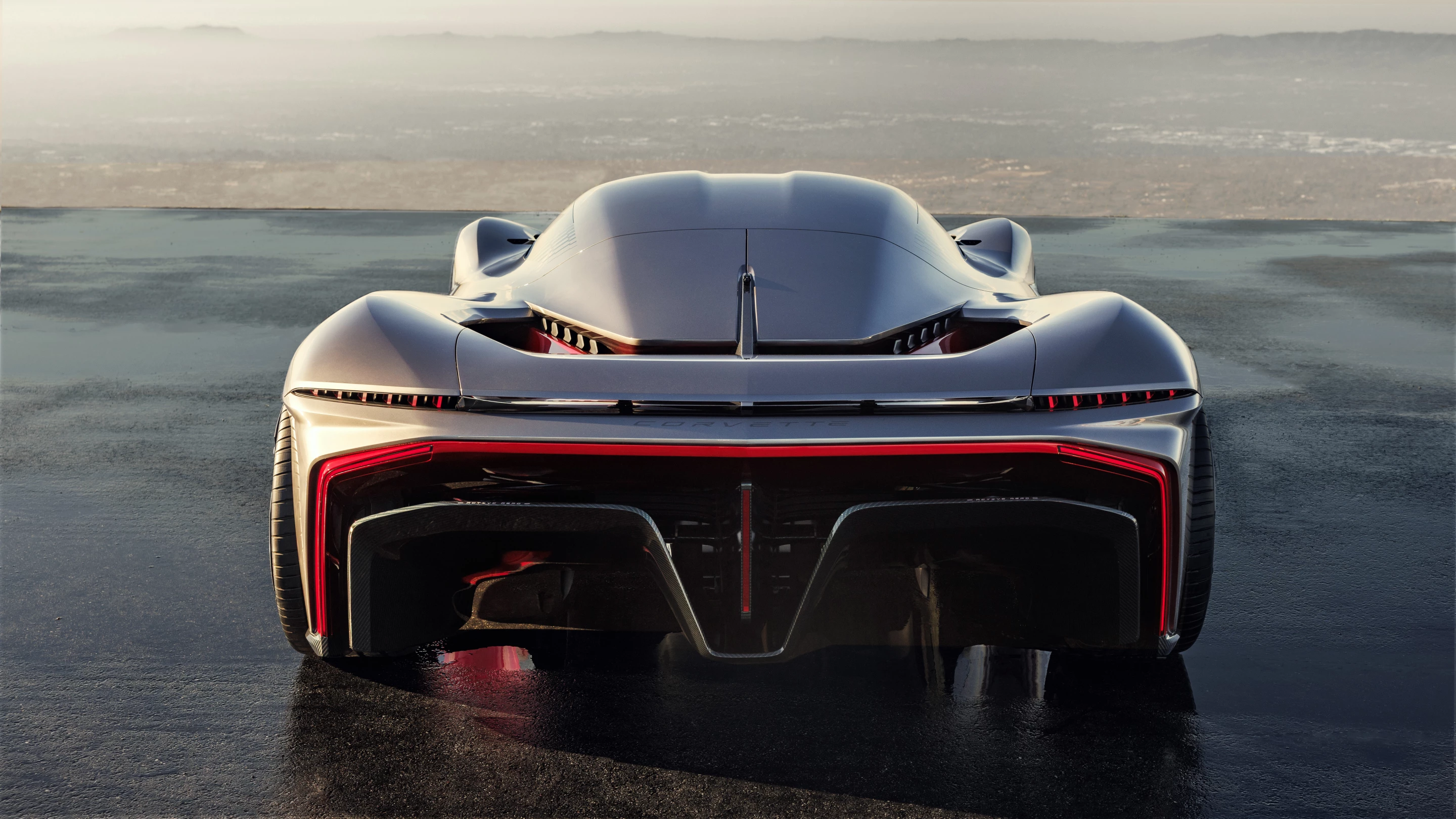 The enormous rear diffuser is not just for show, it’s there to help generate downforce without the need for a draggy back wing