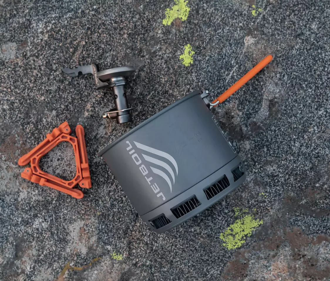 The Jetboil Stash, disassembled