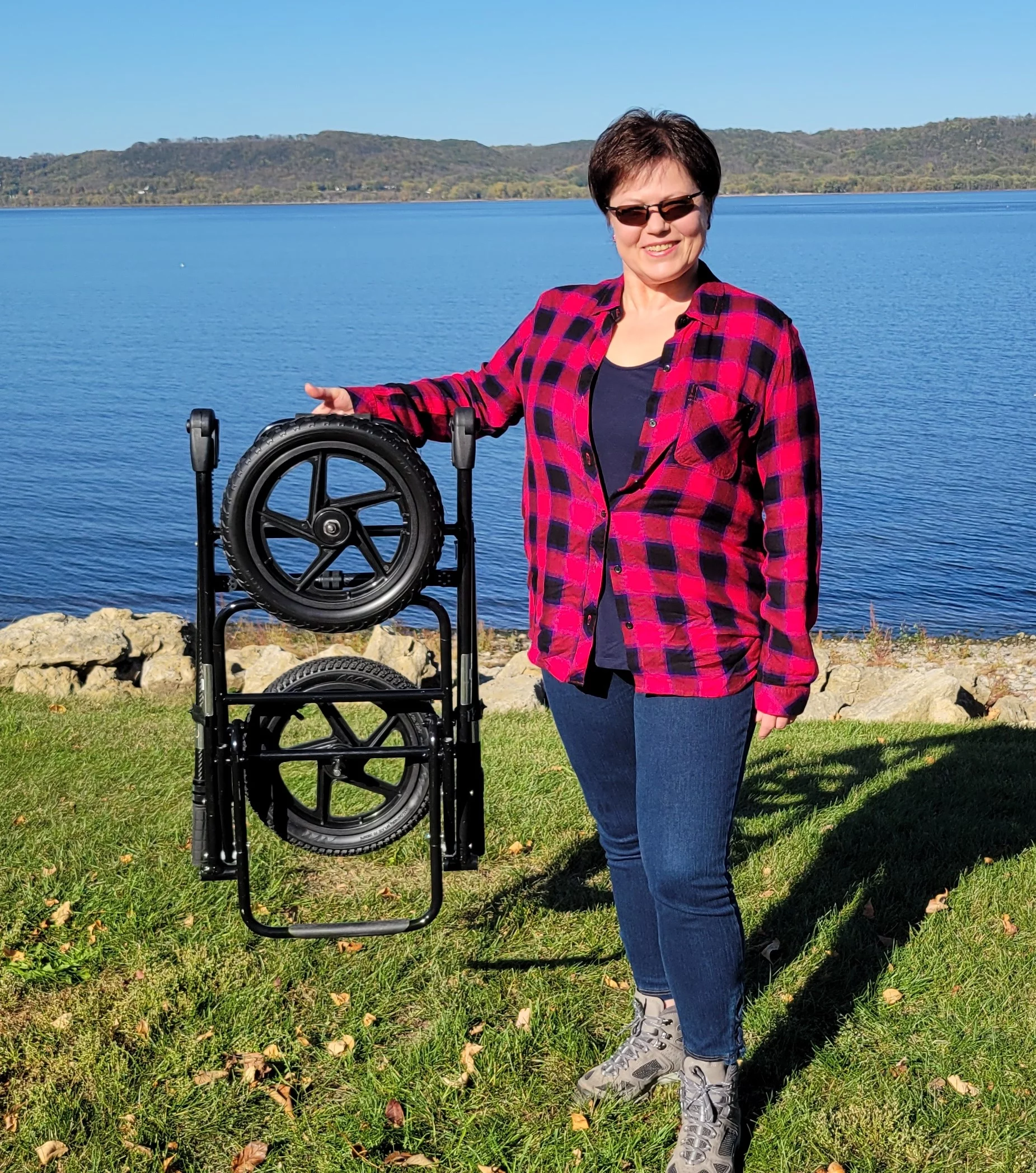 The HipStar folds flat for transit and storage