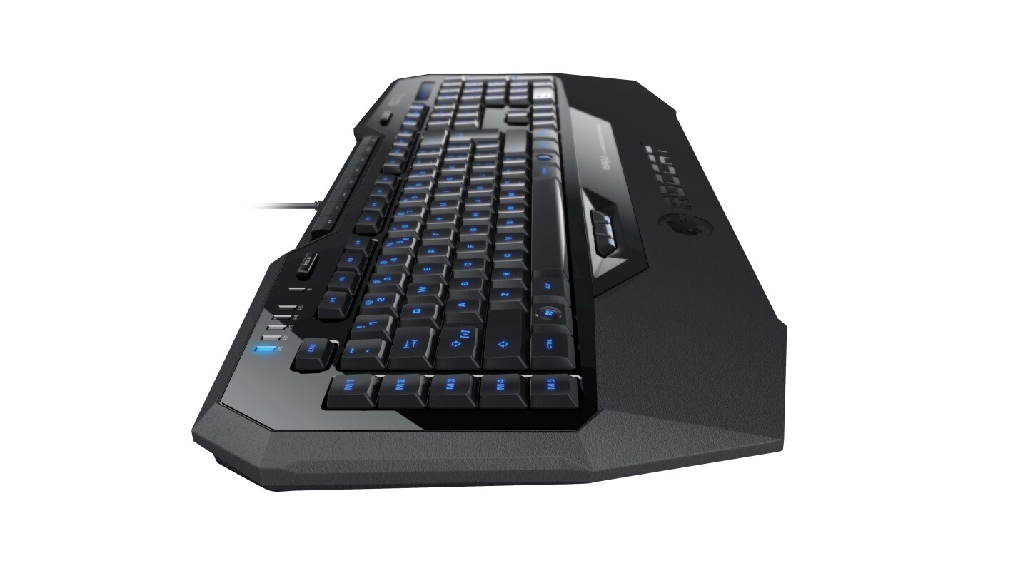 The new ROCCAT Isku Illuminated Gaming Keyboard has 123 medium height, back-illuminated keys