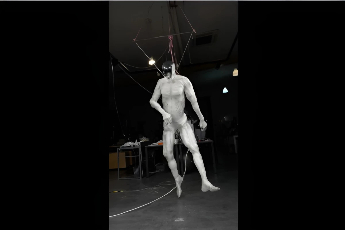 Shades of Westworld – the Protoclone robot, hanging out at Clone Robotics HQ