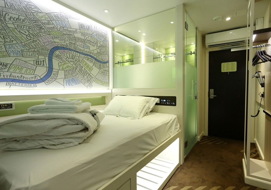 Guests at hub by Premier Inn hotels can control the temperature and lighting in their room via a smartphone app