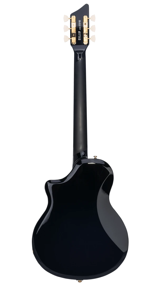 The 2019 Tri Tone's mahogany body sports a "tummy cut" for comfort