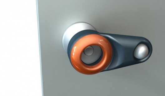 The illumi-knob not only senses motion to provide a light at night, its ergonomic design also makes the knob easier to turn