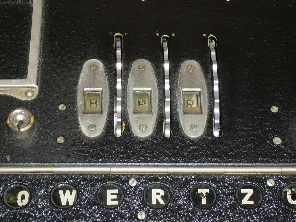 Close up of Enigma rotors (source: BP)