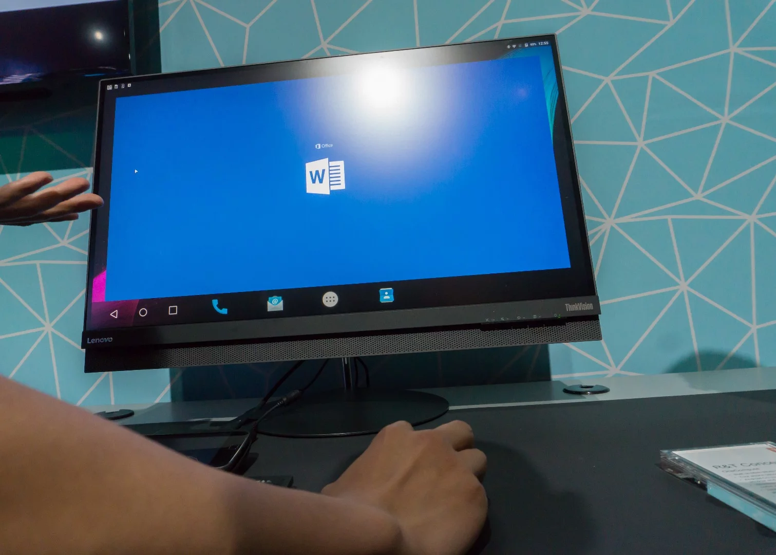 Nothing like firing up Microsoft Word to say "see, it's like a desktop PC!"